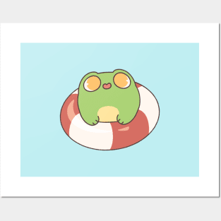 Frog on a Float Posters and Art